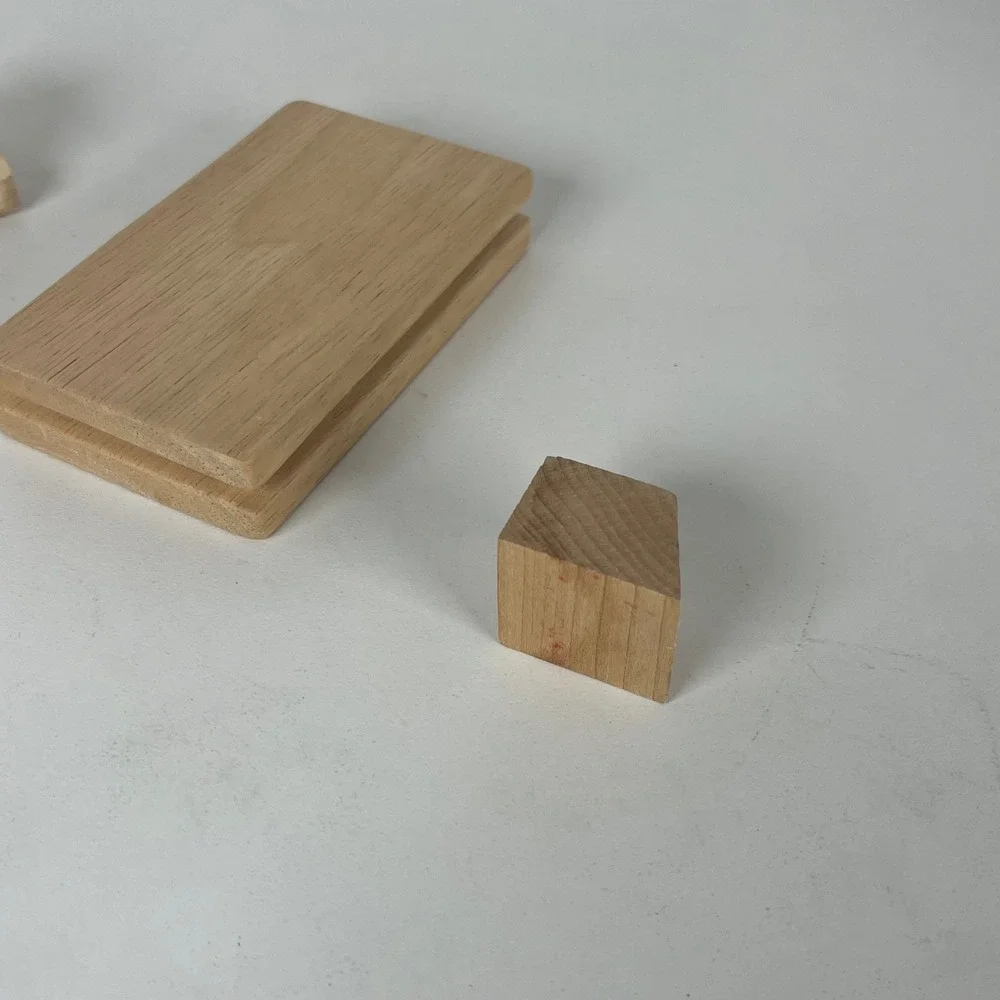 Kinderkram Wooden Toy Replacement Parts‎ Natural Wood Blocks Set of 4 Germany